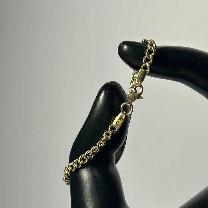 Brățară pentru copii din aur 14K cu plăcuță pentru personalizare – 3,17 g