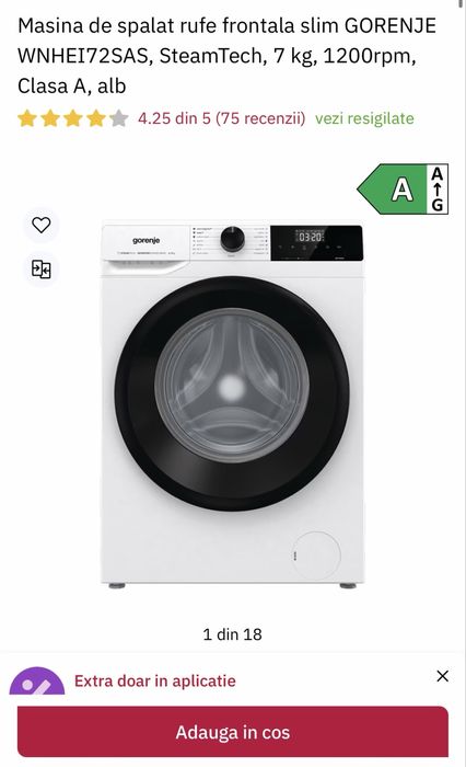 Masina de spalat rufe Gorenje