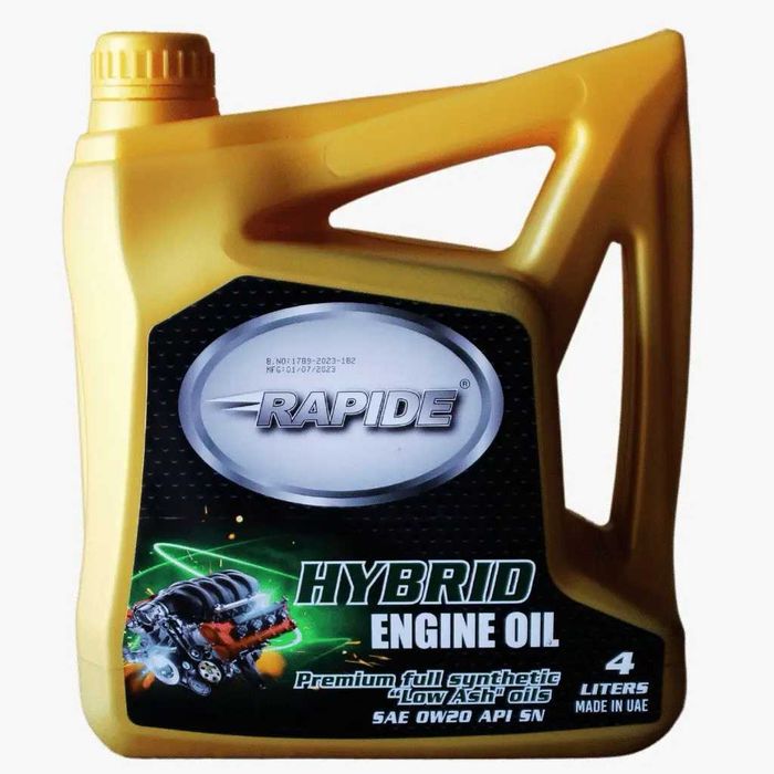 Моторное масло RAPIDE SEA 0W20 API SN 4LT синтетика