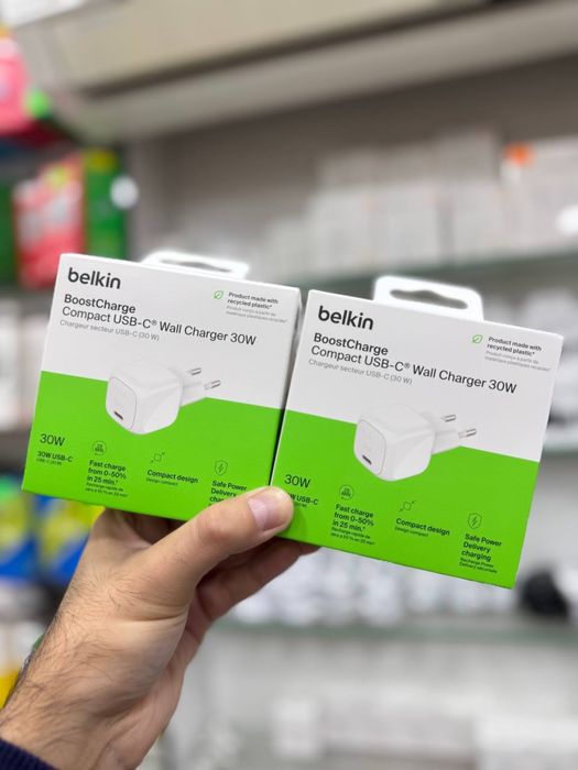 зарядное устройство Belkin BoostCharge USB-C (20W/25W/30W/45W)