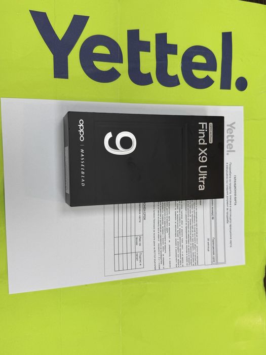 ***КАТО НОВ 512GB Oppo Find X9 Ultra Yettel Гаранция до 2029 г. Black