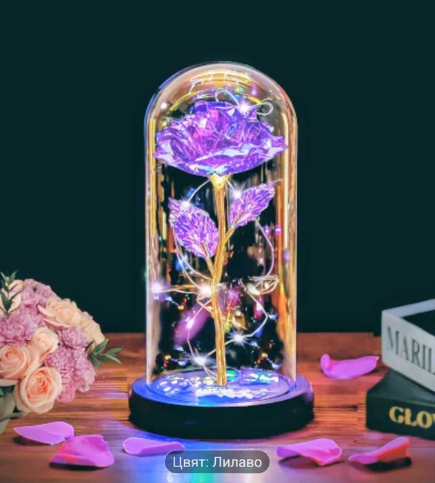 Valentine's Rose with LED light - Валентинова Роза с LED светлина