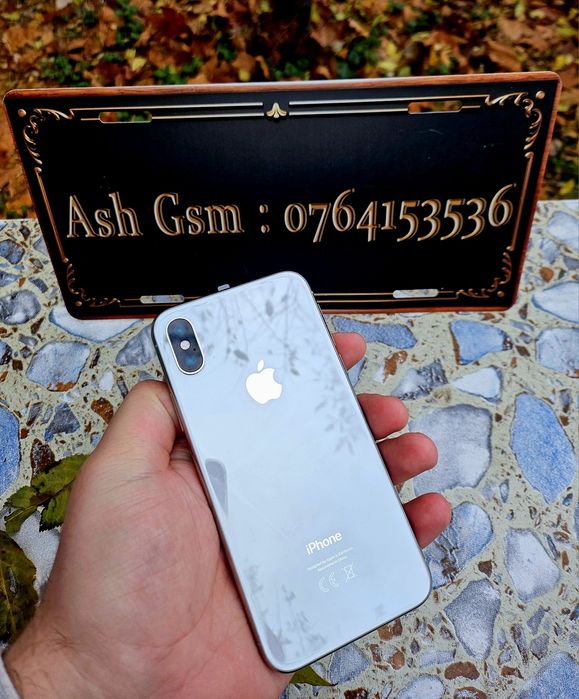 Iphone X silver 64gb, baterie 95%