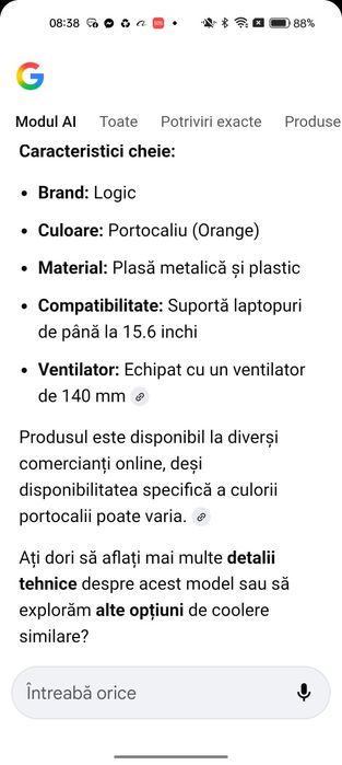 Cooler laptop Logic și boxe laptop Akytaa