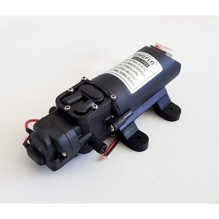 Хидрофорна водна помпа SingFlo 12V, за каравана, кемпер 4L/min 2.4 Bar