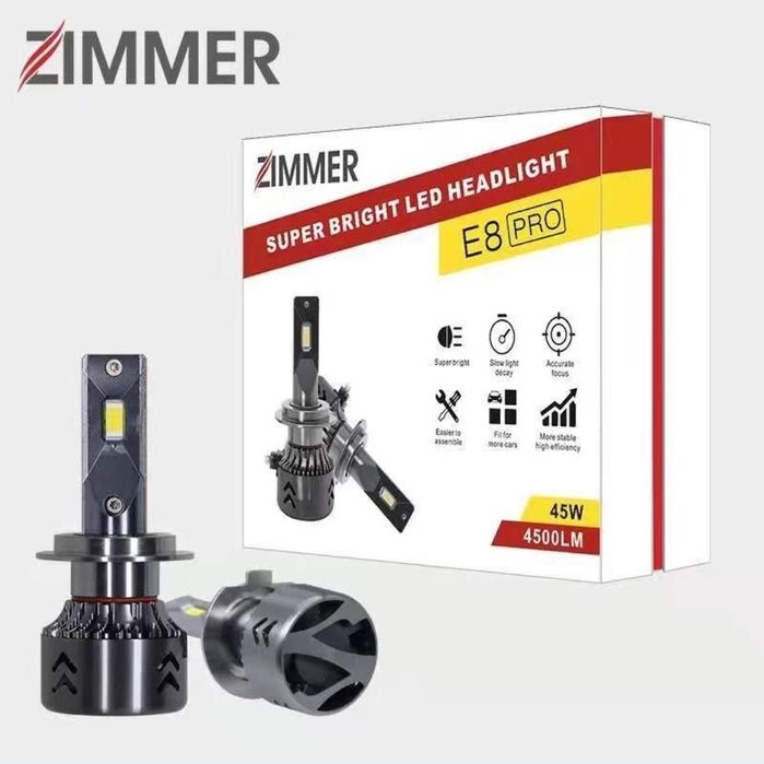 Лампы ближнего света (Н7) Zimmer E8 на Джентру pro