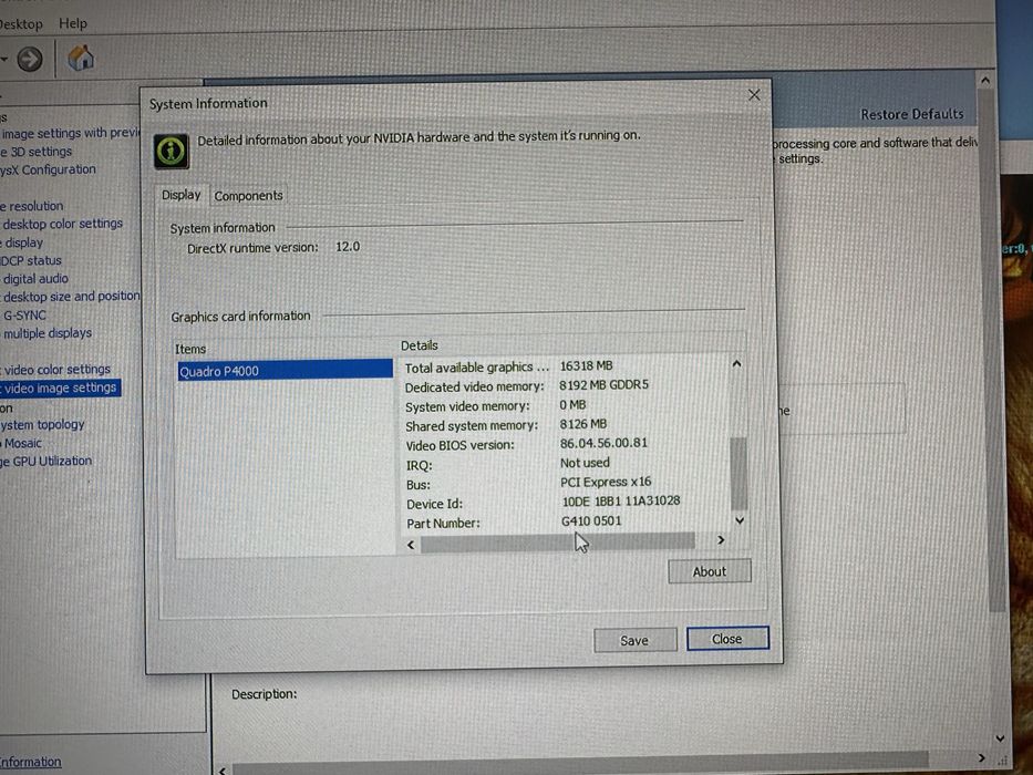 Placa video nVidia Quadro P4000 8GB GDDR5 256bit