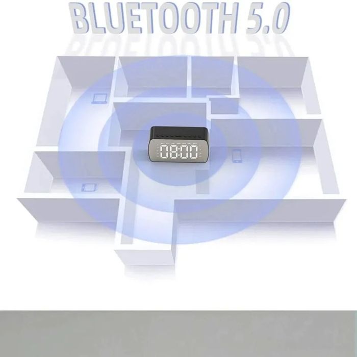 Radio cu ceas digital cu boxa incorporata și bluetooth