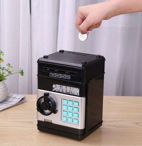 Касичка сейф Moneybox 23545 – с ПИН код, черен цвят