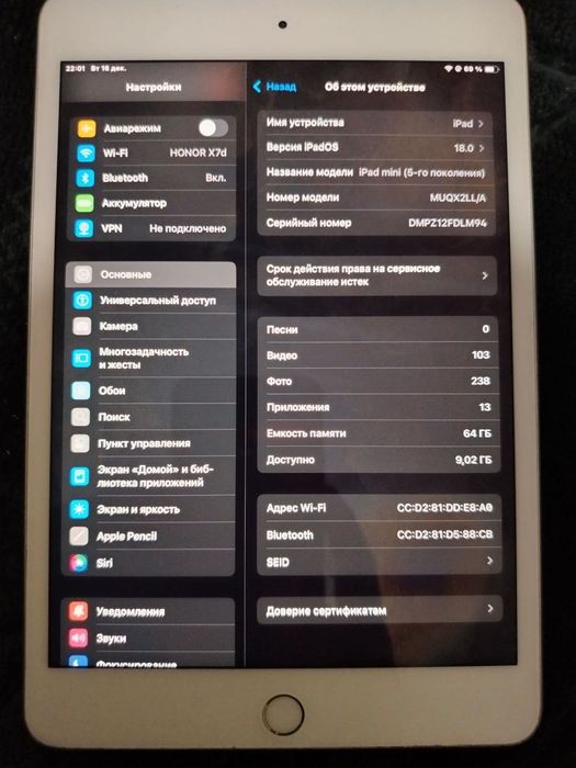 Ipad 5mini 64 Gb