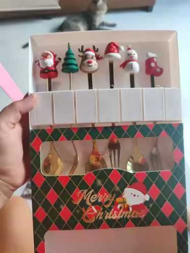 Set lingurite si furculițe de Crăciun , perfect pentru cadou