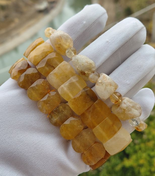 Браслеты  Цитрин.