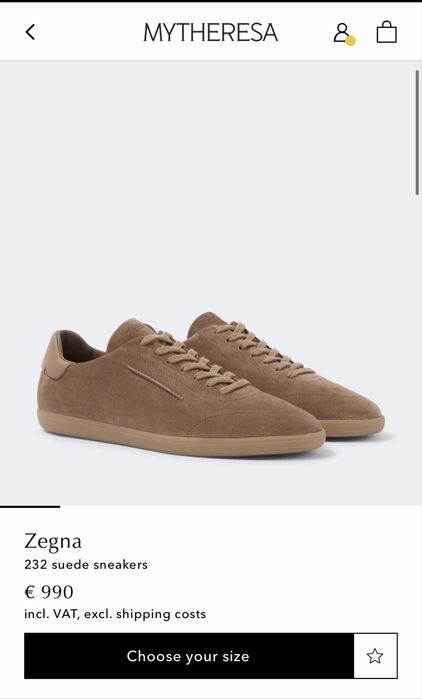 Sneakers Zegna 232 (9) 43 noi originali