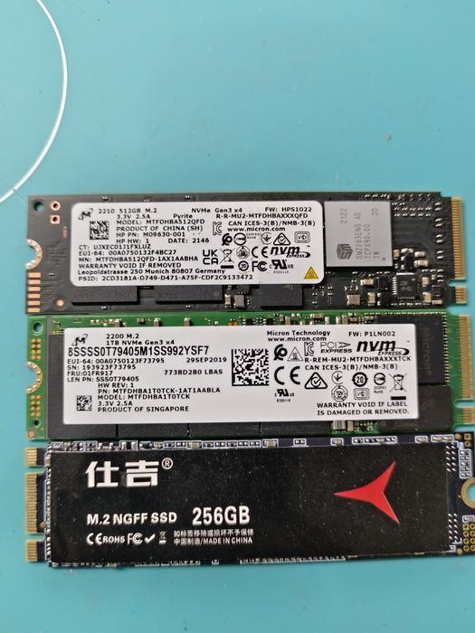 Продам SSD 3 шт, новые