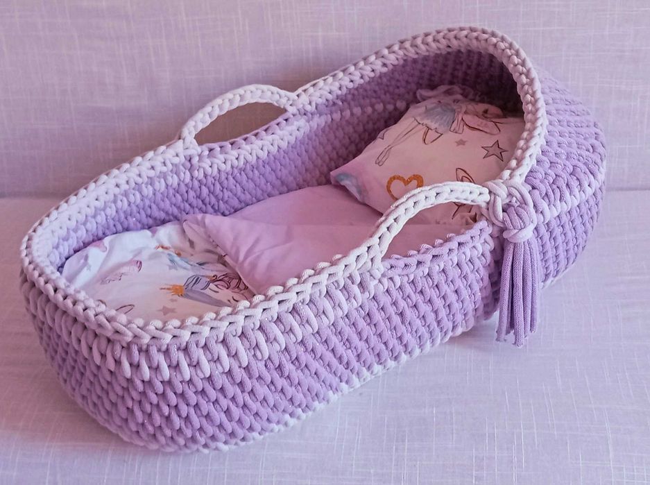 Плетен бебешки кош - Мойсеева кошница