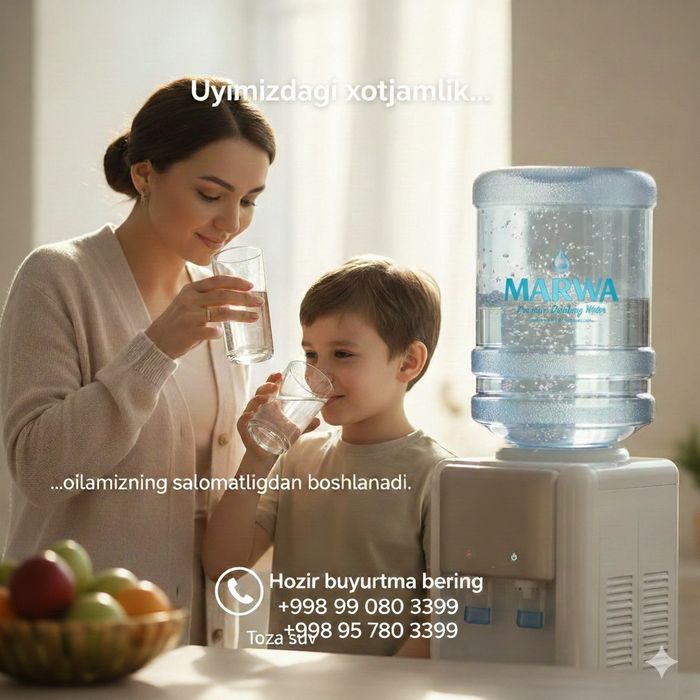 Marwa 19 litrlik kuller uchun fitltrlangan toza suv