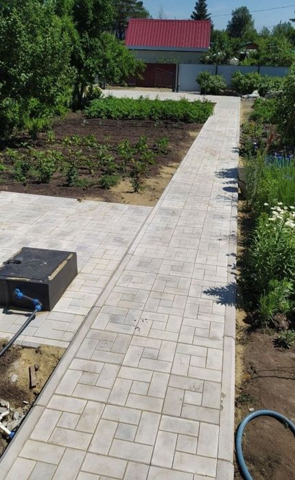 Укладка брусчатка,тротуарной плитки