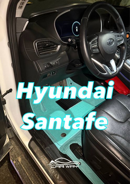 9D polik / коврики для Hyundai Santafe