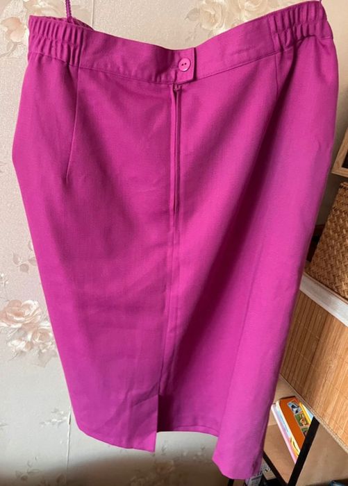 Fustă fuchsia lână