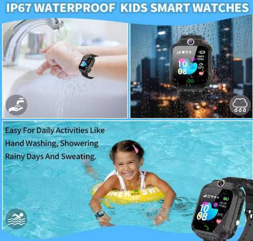 Детски смарт часовник с GPS тракер, SIM карта за разговори