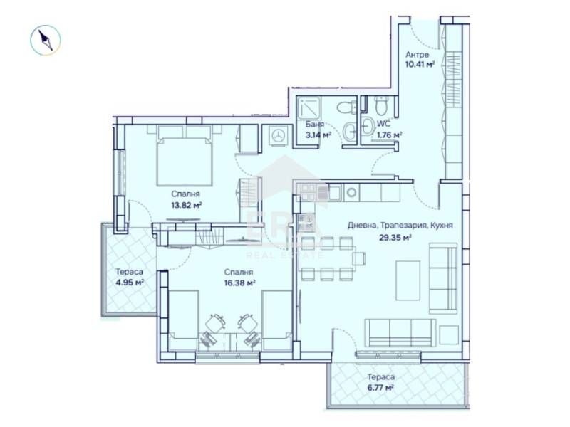 Продава се Тристаен апартамент в София, Бояна - 121 кв.м за 3058 €/кв.м - Снимка #6