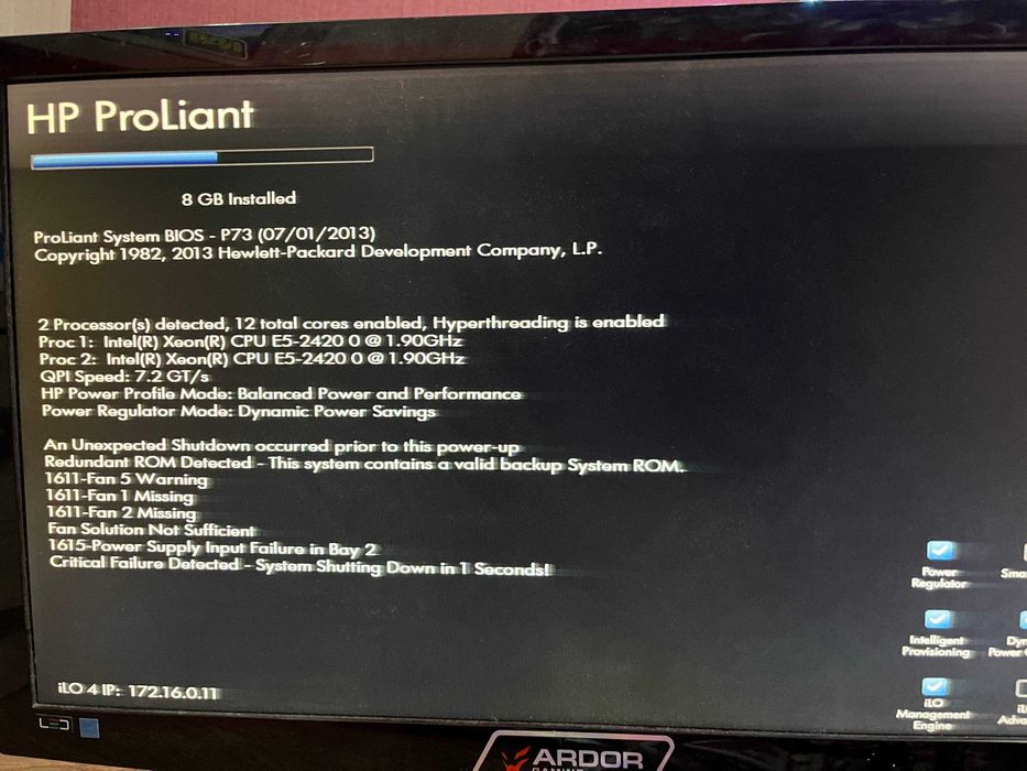 Сервер Intel Xeon e5 2420 + 8gb ddr3