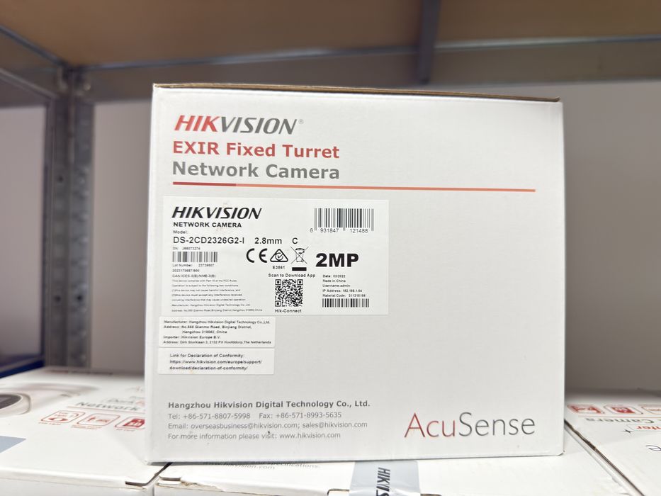 Camera dome IP Hikvision DS-2CD2326G2-I, lentila 2.8mm, 2 MP, AcuSense, IR 30m, slot card