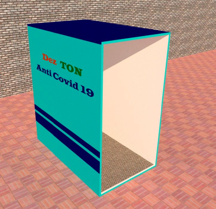 Дезинфекционный тоннель коридор барьер установка арка рамка коврик: 280 ...