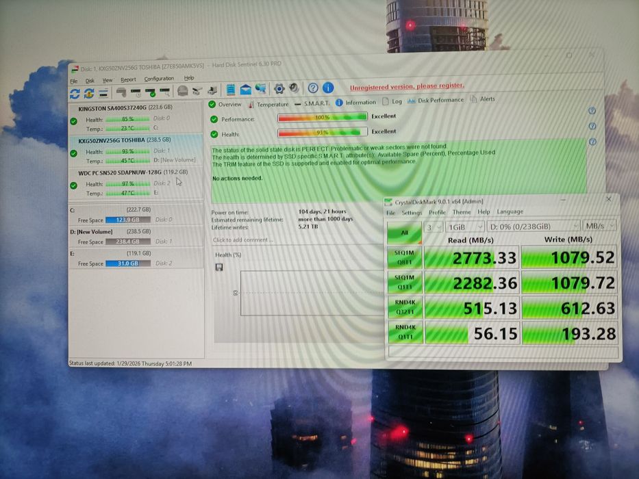 vand ssd nvme m2 pciex 3.0/sata3  2280 256gb second hand
