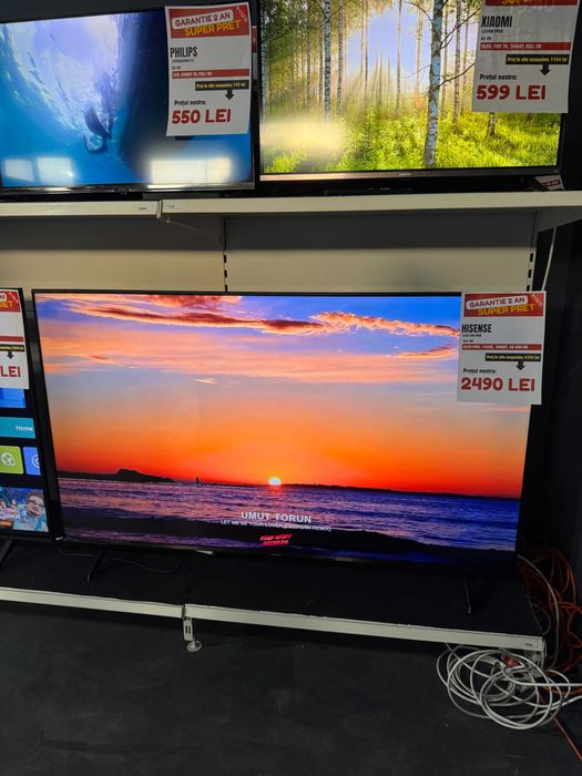 Televizor QLED PRO Hisense, 164cm 65, Smart, 4K, GARANTIE 2 ANI