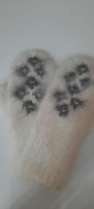 Варежки пуховые новые