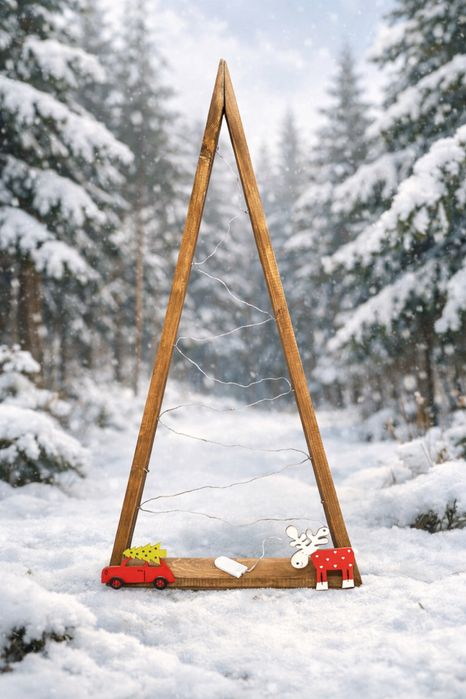 Елки ручной работы с дерева