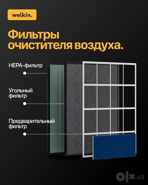 AKЦИЯ Очиститель воздуха Welkin K08-A ГАРАНТИЯ + UV / HEPA фильтр