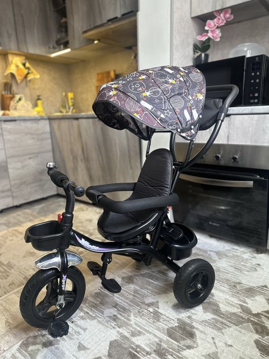 Велосипед детский с ручкой для родителей