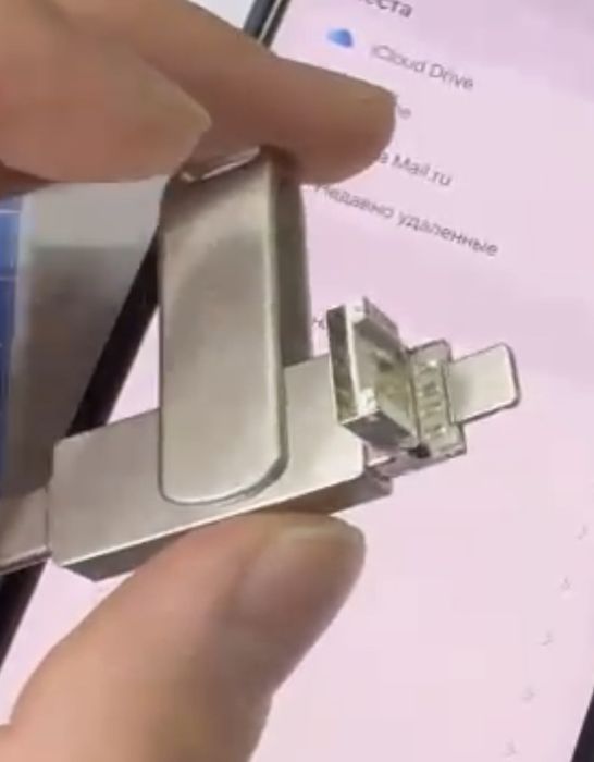 флешка 3 в 1, usb, type-c, и lightning для айфона