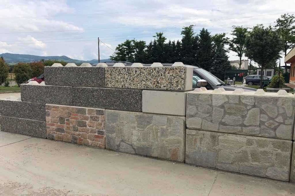 бетонен БЛОК за зидане на Подпорни стени и Основи "LEGO Мини" ЛЕГО