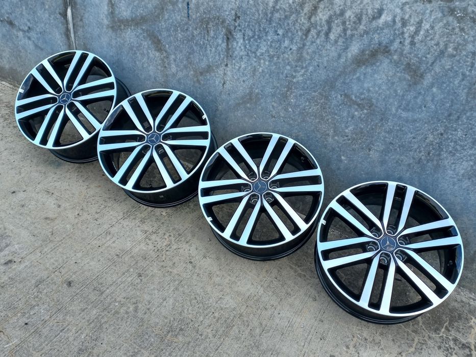 19.Оригинални Mercedes X W470 7.5ж ет50 Blac Polish 6x114.3 Като Нови