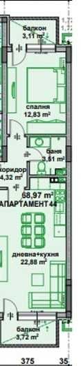 Продава се Двустаен апартамент в Бургас, Славейков - 68 кв.м за 1048 €/кв.м - Снимка #4