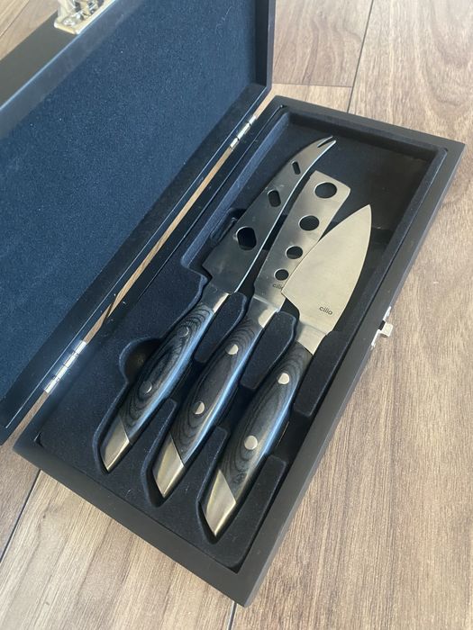 Чисто нов комплект ножове за сирена CILIO, Неръждаема стомана