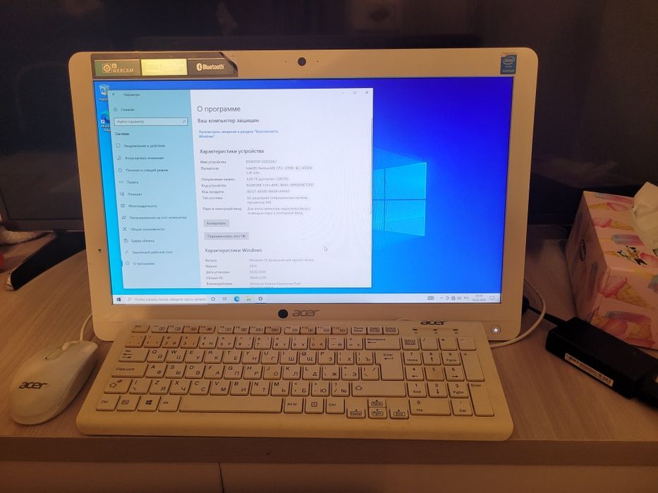 Компьютер Моноблок Acer Aspire ZC-606 белый