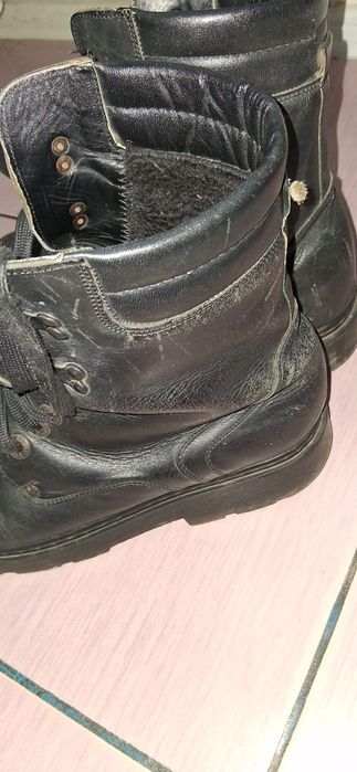 Bocanci militari piele îmblăniti