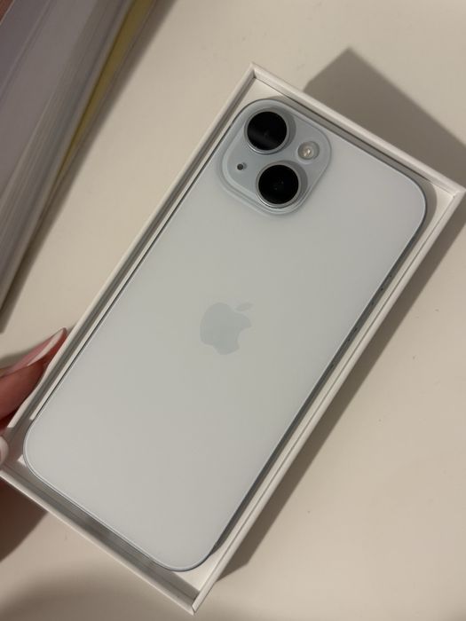 ‼️urgent‼️ iPhone 15, blue, 128 gb, stare foarte buna