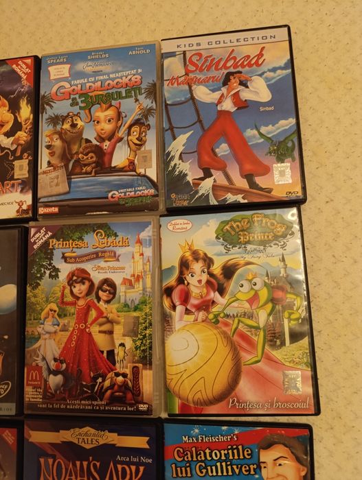 Dvd-uri desene animate dublate in romana  Printesa lebada si altele
