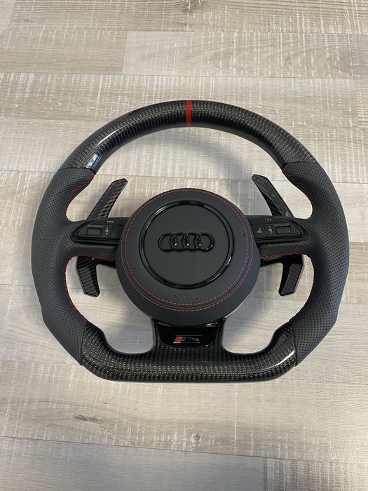 volan carbon s line cu led Audi A3 A4 A5 A6 A7 A8