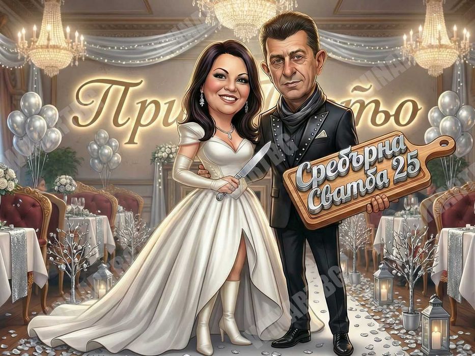 Карикатури за всеки повод - Персонализирани, Дигитални, в Рамка