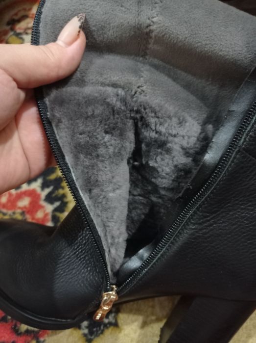 Сапоги женские, натуральная кожа