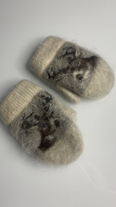 Детские варежки козий пух