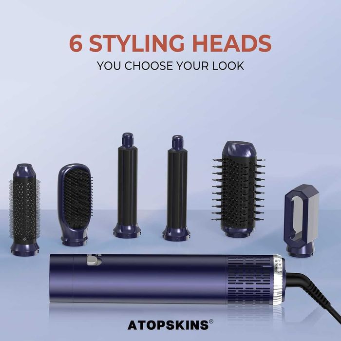 Atopskins Air Styler 6-в-1 стилизатор за коса с кръгла четка 1