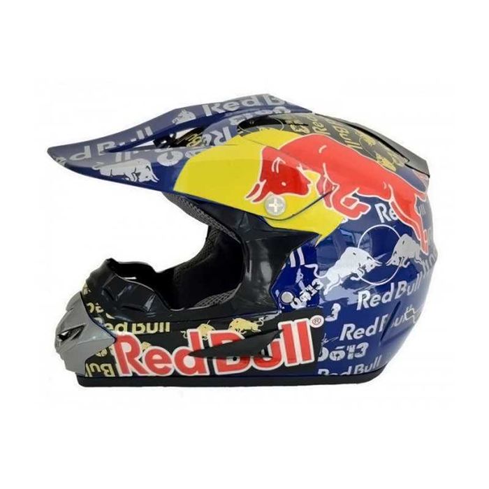 Кросова каска RED BULL, Full Face, DOT, Размер: S/M - Вело, Мото, ATB