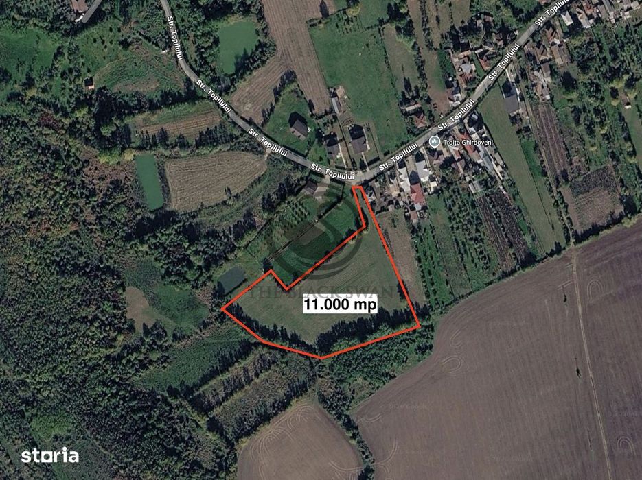 Teren intravilan de vanzare | 11.000 mp | Ghirdoveni | Comision 0%